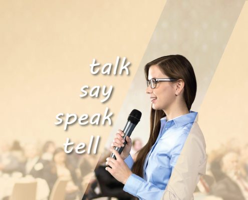 say-talk-speak-tell